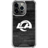NFL Los Angeles Rams Black & White iPhone 15 Pro Clear Case