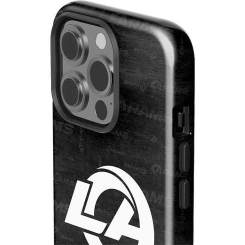 NFL Los Angeles Rams Black & White iPhone 14 Pro Impact Case