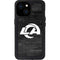 NFL Los Angeles Rams Black & White iPhone 15 Waterproof Case