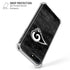 NFL Los Angeles Rams Black & White iPhone 7/8 Plus Clear Case
