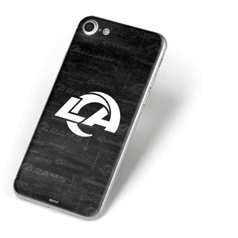 NFL Los Angeles Rams Black & White iPhone 7 Skin