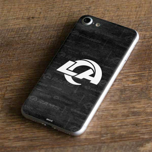 NFL Los Angeles Rams Black & White iPhone 7 Skin