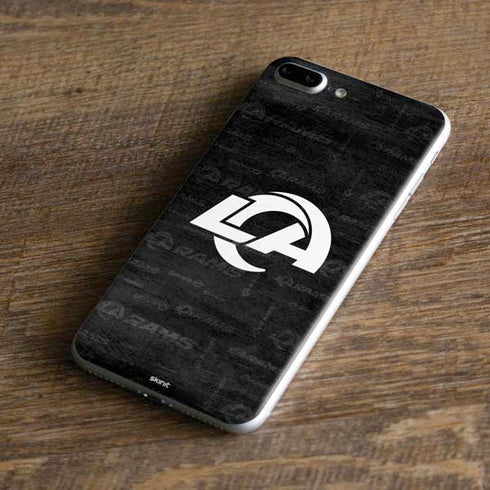 NFL Los Angeles Rams Black & White iPhone 8 Plus Skin
