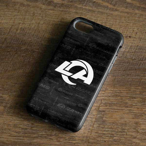 NFL Los Angeles Rams Black & White iPhone 8 Pro Case