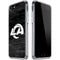 NFL Los Angeles Rams Black & White iPhone SE (2nd & 3rd Gen) Clear Case