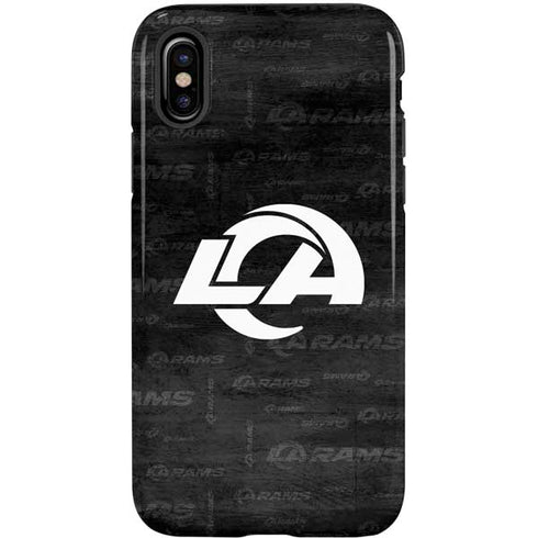 NFL Los Angeles Rams Black & White iPhone X Pro Case