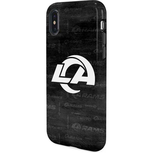 NFL Los Angeles Rams Black & White iPhone X Pro Case