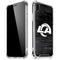 NFL Los Angeles Rams Black & White iPhone XR Clear Case