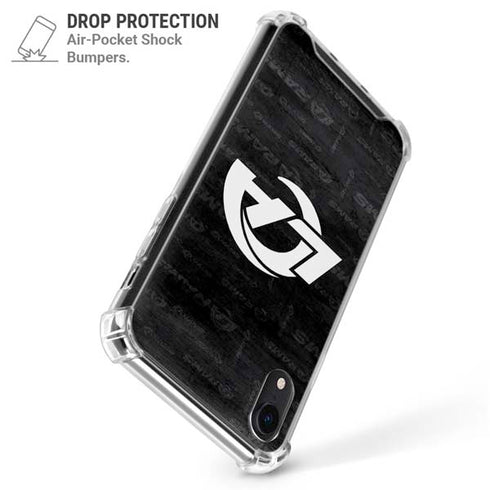 NFL Los Angeles Rams Black & White iPhone XR Clear Case