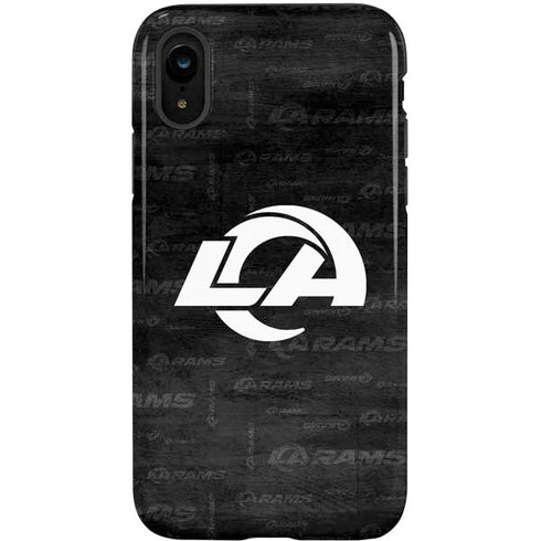 NFL Los Angeles Rams Black & White iPhone XR Pro Case
