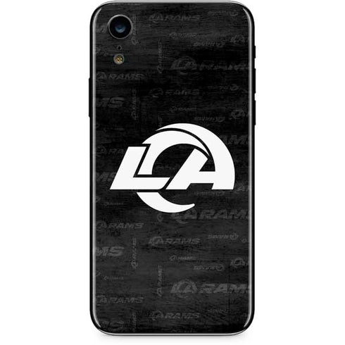 NFL Los Angeles Rams Black & White iPhone XR Skin
