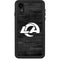 NFL Los Angeles Rams Black & White iPhone XR Waterproof Case