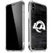 NFL Los Angeles Rams Black & White iPhone XS Max Clear Case