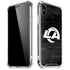 NFL Los Angeles Rams Black & White iPhone XS Max Clear Case
