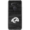 NFL Los Angeles Rams Black & White LG K51/Q51 Clear Case