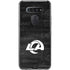 NFL Los Angeles Rams Black & White LG K51/Q51 Clear Case