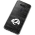 NFL Los Angeles Rams Black & White LG K51/Q51 Clear Case