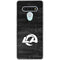 NFL Los Angeles Rams Black & White LG Stylo 6 Clear Case