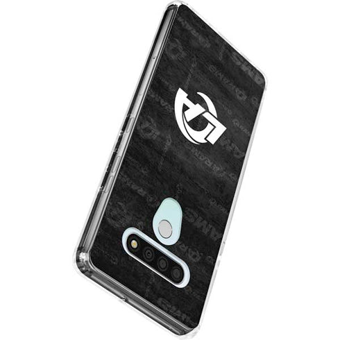NFL Los Angeles Rams Black & White LG Stylo 6 Clear Case