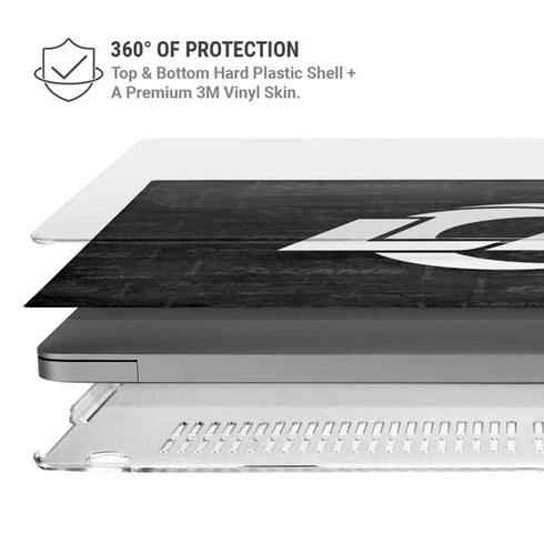 NFL Los Angeles Rams Black & White MacBook Pro 16in (2021-25) Case plus Skin