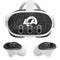 NFL Los Angeles Rams Black & White Meta Quest 3 Skin