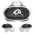 NFL Los Angeles Rams Black & White Meta Quest 3 Skin