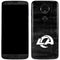 NFL Los Angeles Rams Black & White Moto E5 Plus Skin