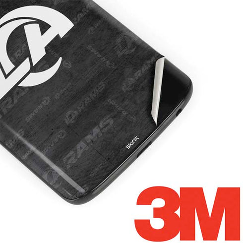 NFL Los Angeles Rams Black & White Moto G6 Skin