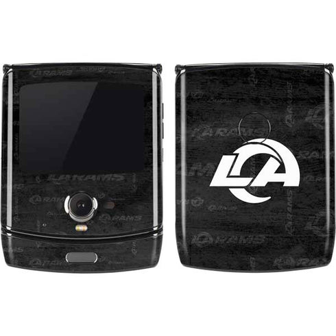 NFL Los Angeles Rams Black & White Motorola RAZR Skin