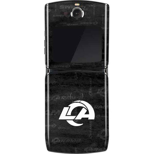 NFL Los Angeles Rams Black & White Motorola RAZR Skin