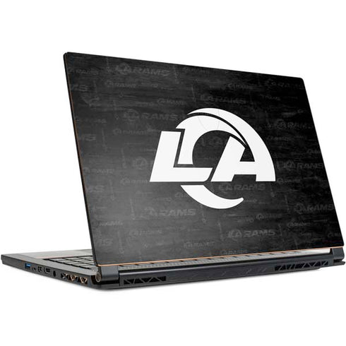 NFL Los Angeles Rams Black & White MSI GS65 Stealth Laptop Skin