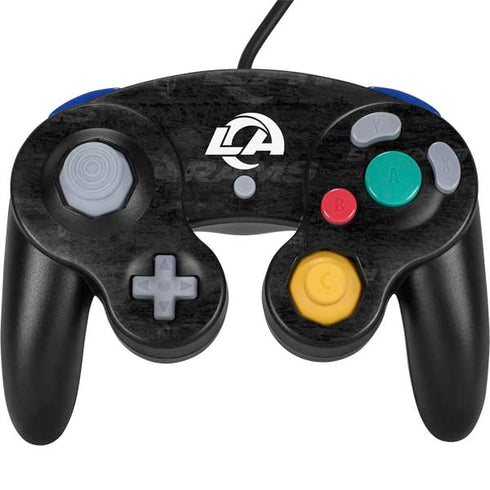 NFL Los Angeles Rams Black & White Nintendo GameCube Controller Skin