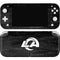 NFL Los Angeles Rams Black & White Nintendo Switch Lite Skin