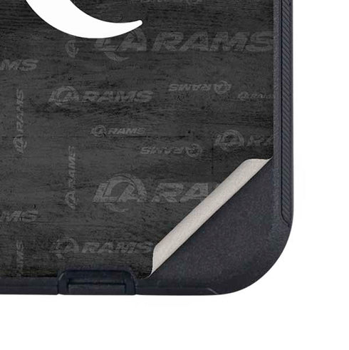 NFL Los Angeles Rams Black & White Otterbox Defender iPhone Skin