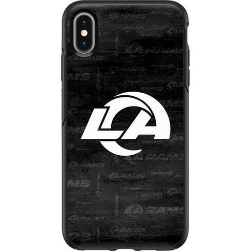 NFL Los Angeles Rams Black & White Otterbox Symmetry iPhone Skin