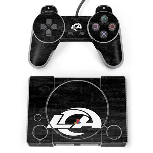 NFL Los Angeles Rams Black & White PlayStation Classic Bundle Skin