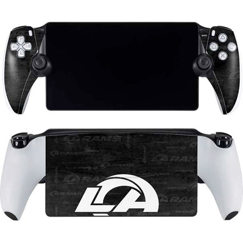 NFL Los Angeles Rams Black & White PlayStation Portal Remote Player Skin