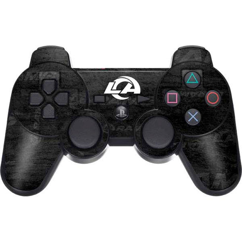 NFL Los Angeles Rams Black & White PS3 Dual Shock wireless controller Skin