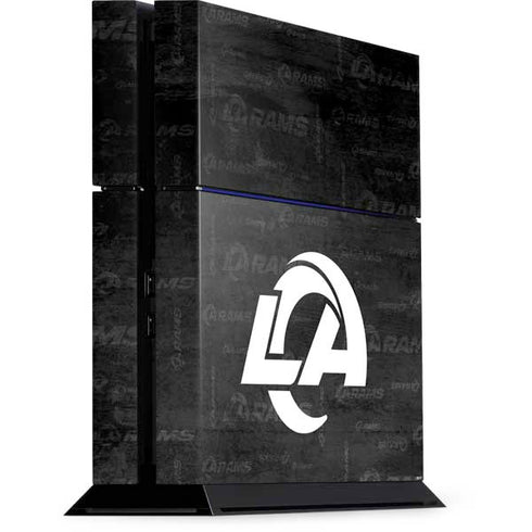 NFL Los Angeles Rams Black & White PS4 Console Skin