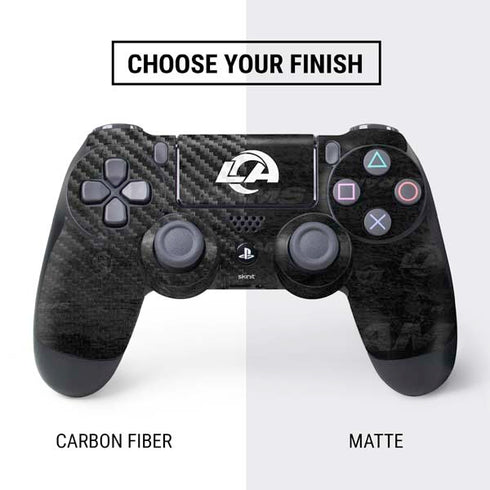 NFL Los Angeles Rams Black & White PS4 Controller Skin