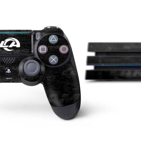NFL Los Angeles Rams Black & White PS4 Pro Bundle Skin