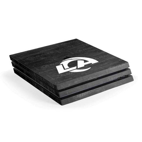 NFL Los Angeles Rams Black & White PS4 Pro Console Skin