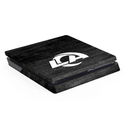 NFL Los Angeles Rams Black & White PS4 Slim Skin