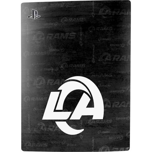 NFL Los Angeles Rams Black & White PS5 Console Skin