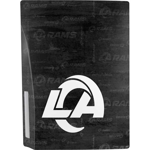 NFL Los Angeles Rams Black & White PS5 Console Skin