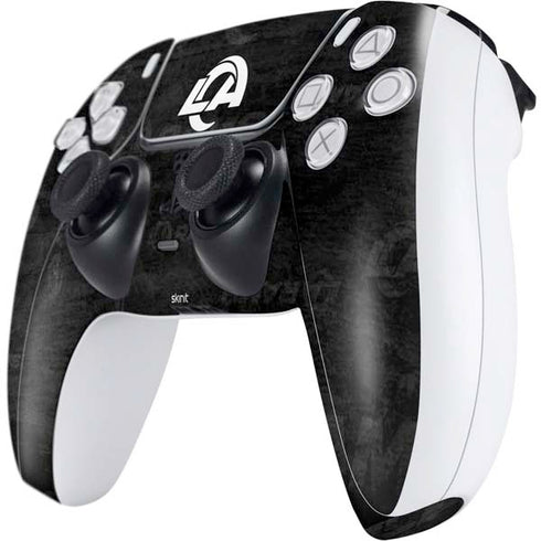 NFL Los Angeles Rams Black & White PS5 Controller Skin