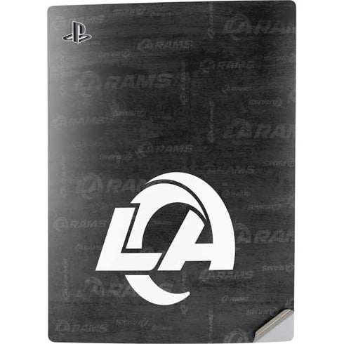NFL Los Angeles Rams Black & White PS5 Digital Edition Console Skin