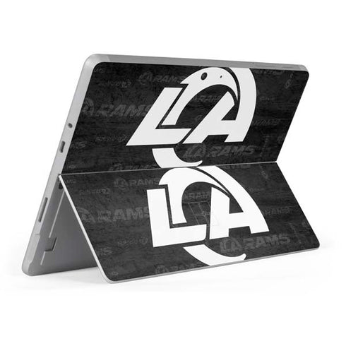 NFL Los Angeles Rams Black & White Surface Go Skin