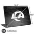 NFL Los Angeles Rams Black & White Universal Laptop 18in (14.6 x 10.6in) Skin