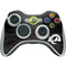 NFL Los Angeles Rams Black & White Xbox 360 Wireless Controller Skin